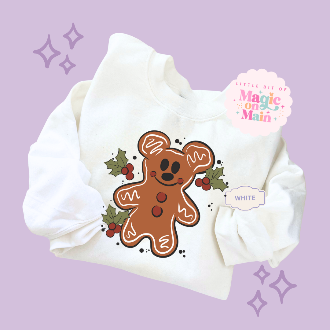 PRINTED GINGERBREAD - ADULT SWEATSHIRT