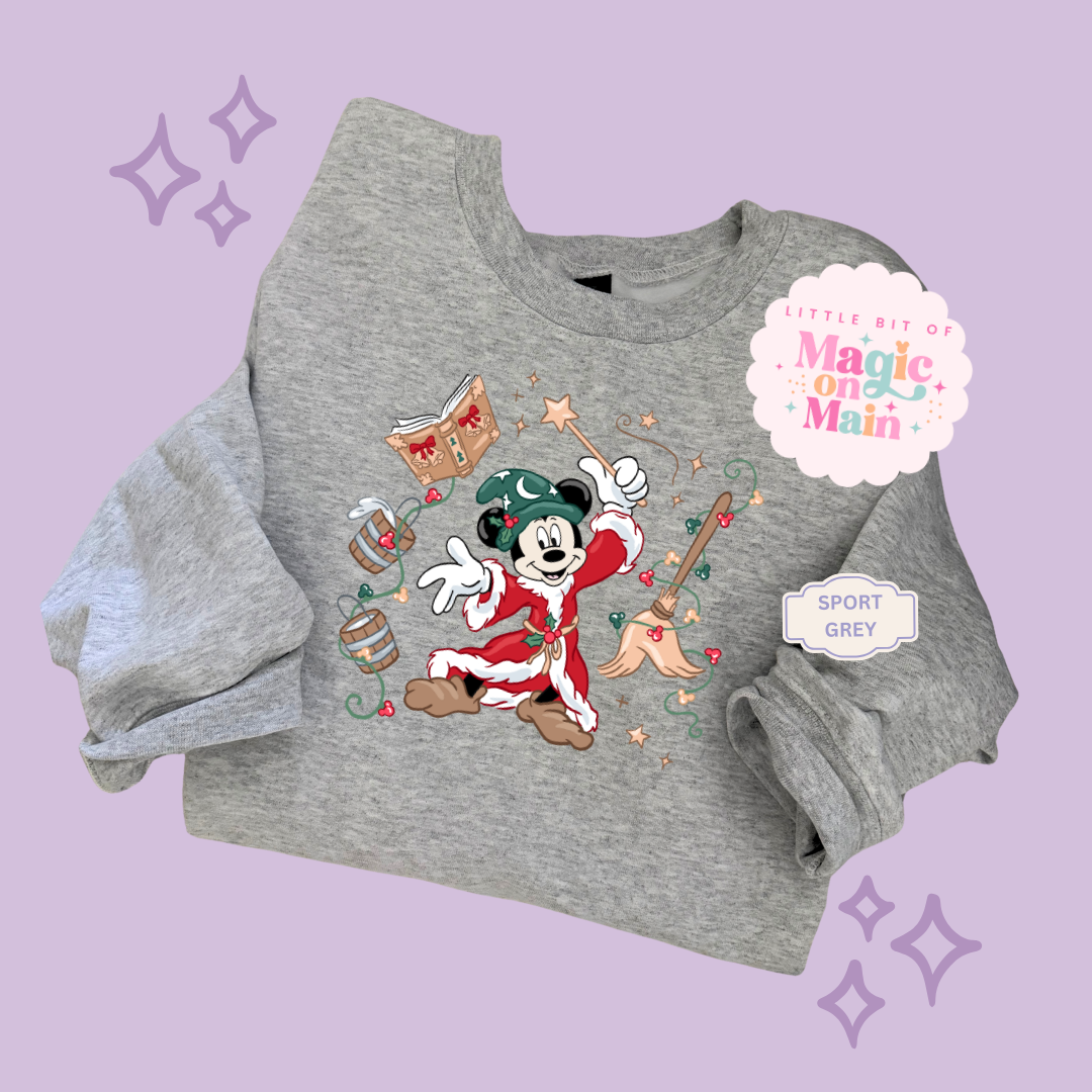 PRINTED CHRISTMAS SORCERER - ADULT SWEATSHIRT