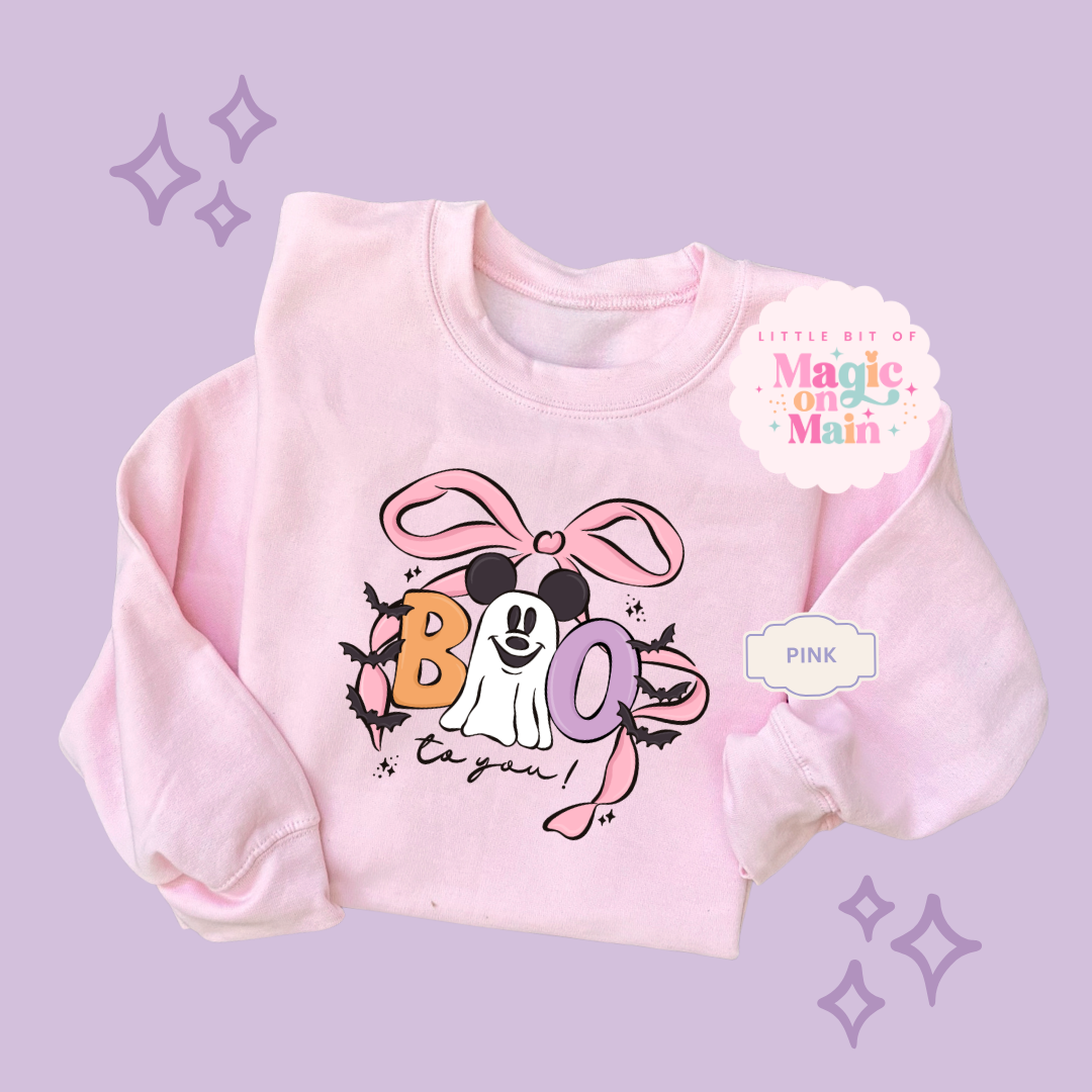 PRINTED BOO - EXCLUSIVE TO MoM - ADULT SWEATSHIRT 10061