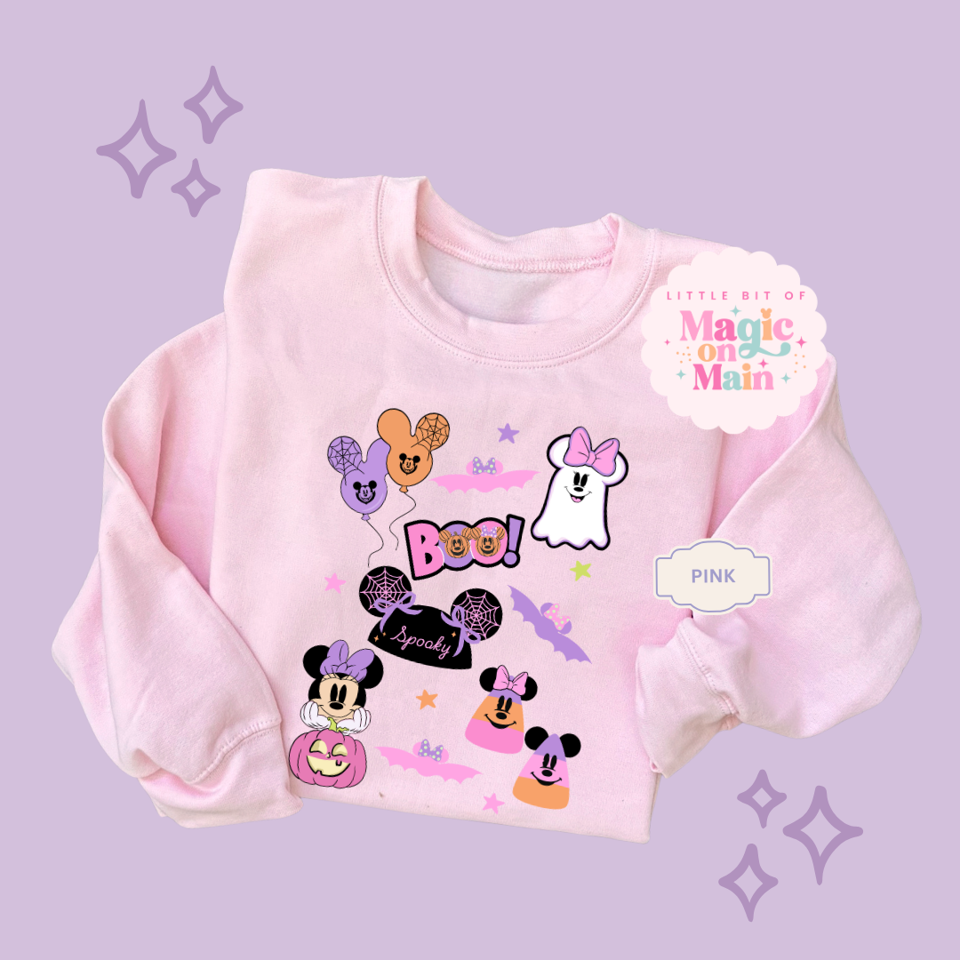PRINTED GHOULY HALLOWEEN - EXCLUSIVE TO MoM - ADULT SWEATSHIRT 10059