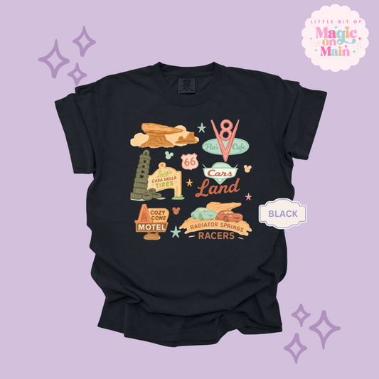 PRINTED CARS ELEMENTS - ADULT T-SHIRT