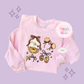EMBROIDERED POOH COQUETTE - ADULT SWEATSHIRT