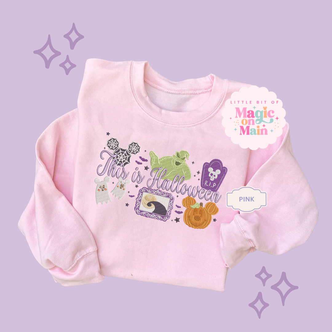 EMBROIDERED THIS IS HALLOWEEN - EXCLUSIVE TO MoM - ADULT SWEATSHIRT