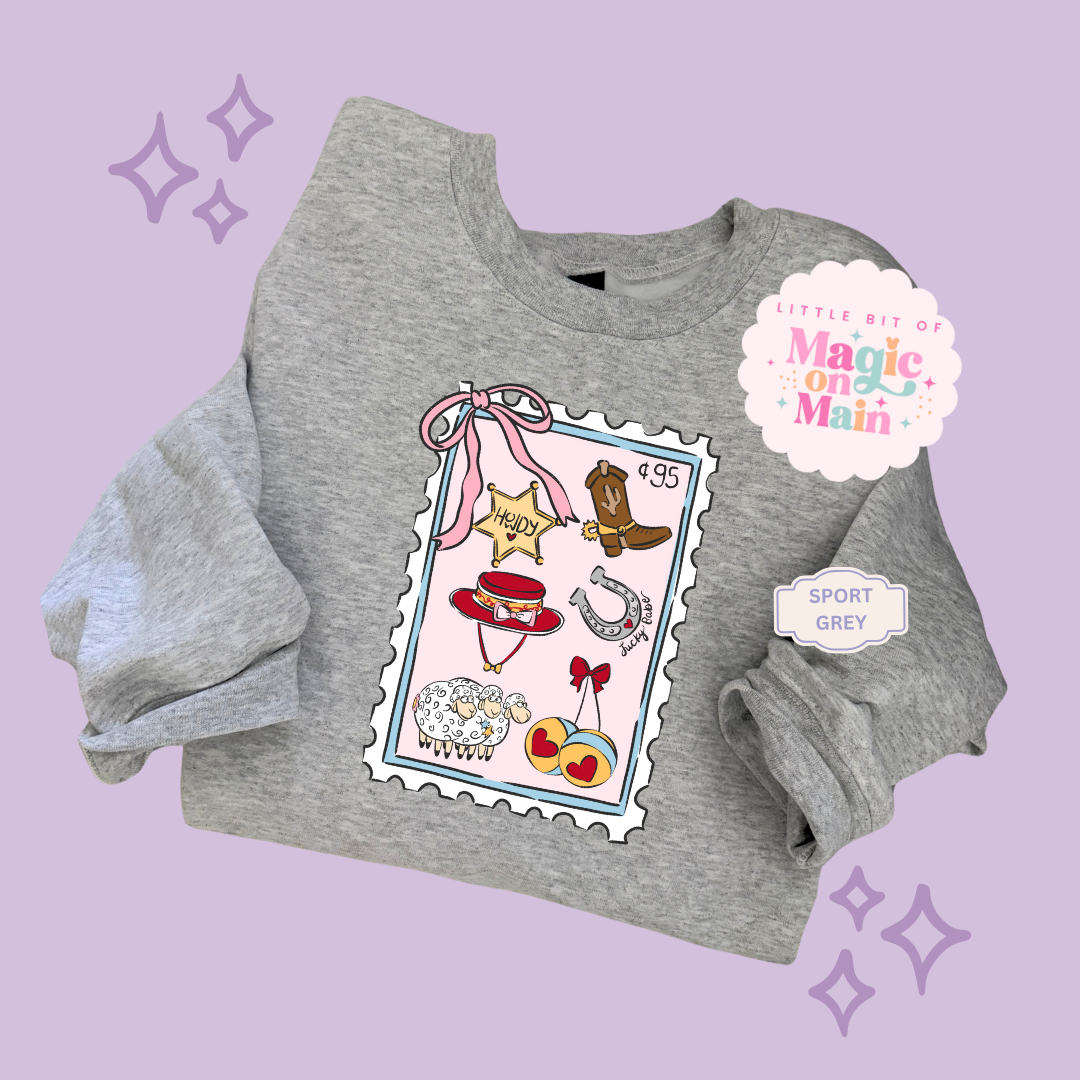 PRINTED GIRLIE POP STAMP - ADULT SWEATSHIRT 10002