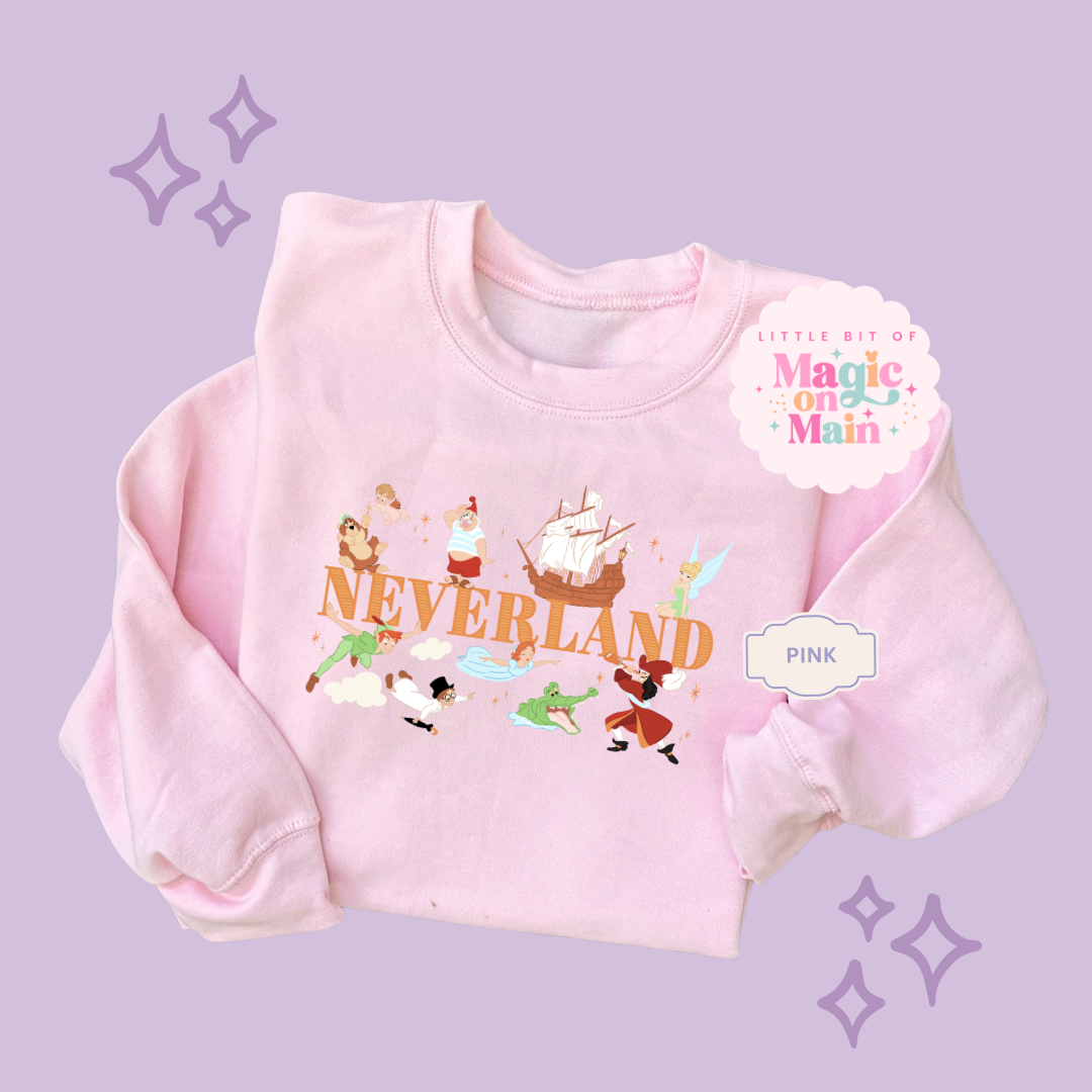 PRINTED NEVERLAND  - EXCLUSIVE TO MoM - ADULT SWEATSHIRT 10049