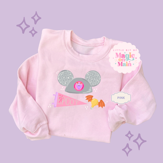 PRINTED EPCOT GIRLIE - EXCLUSIVE TO MoM - ADULT SWEATSHIRT 10042