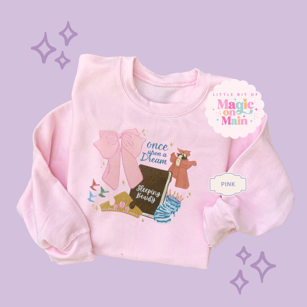EMBROIDERED ONCE UPON A DREAM - EXCLUSIVE TO MoM - ADULT SWEATSHIRT 10048