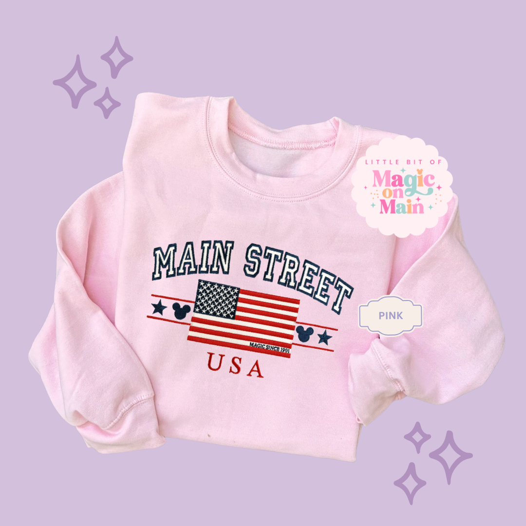 EMBROIDERED MAIN STREET USA - EXCLUSIVE TO MoM - ADULT SWEATSHIRT 10063