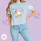 PRINTED HALLOWEEN PLUTO - WOMENS BOXY T-SHIRT