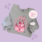 PRINTED PINK CASTLE - ADULT SWEATSHIRT 10003
