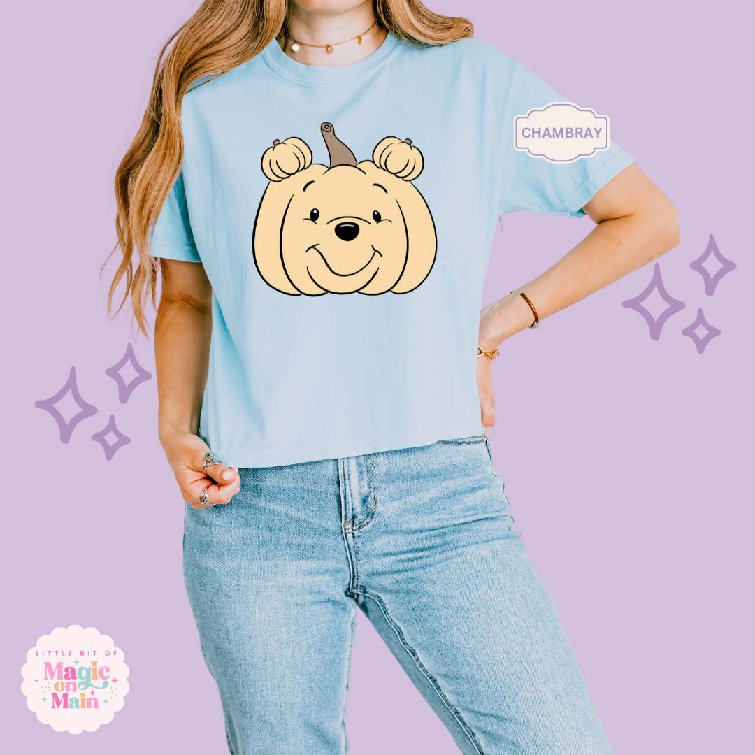 PRINTED POOH PUMPKIN - WOMENS BOXY T-SHIRT