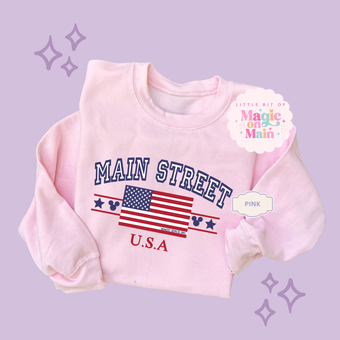PRINTED MAIN STREET USA - EXCLUSIVE TO MoM - ADULT SWEATSHIRT 10063