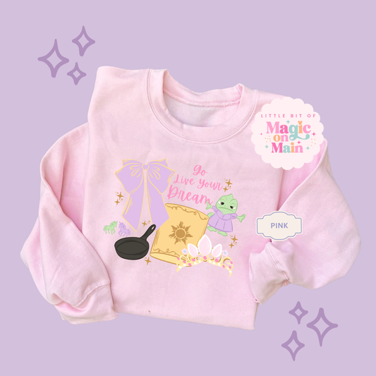 PRINTED GO LIVE YOUR DREAM  - EXCLUSIVE TO MoM - ADULT SWEATSHIRT 10043