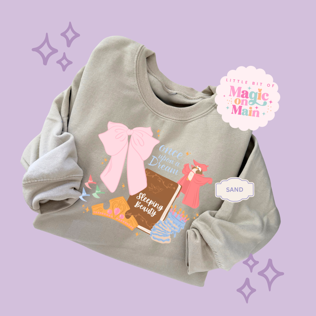 PRINTED ONCE UPON A DREAM  - EXCLUSIVE TO MoM - ADULT SWEATSHIRT 10048