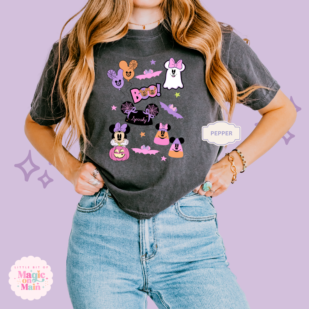 PRINTED SPOOKY ELEMENTS - EXCLUSIVE TO MoM - WOMENS BOXY T-SHIRT