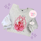 EMBROIDERED PINK CASTLE - ADULT SWEATSHIRT 10003