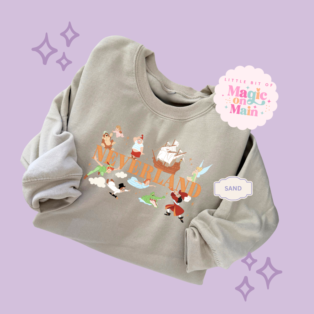 PRINTED NEVERLAND  - EXCLUSIVE TO MoM - ADULT SWEATSHIRT 10049