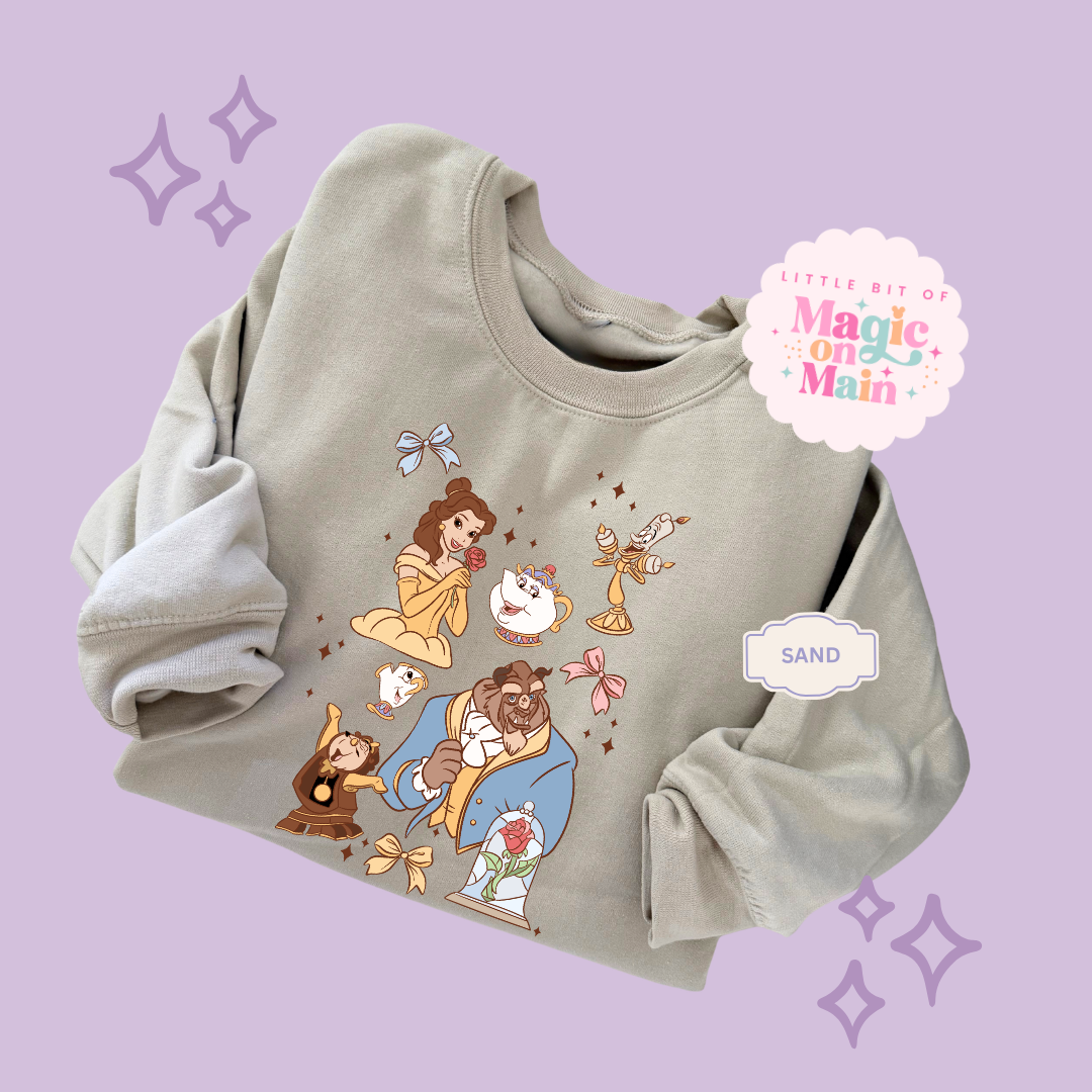 PRINTED BELLE - ADULT SWEATSHIRT 10044
