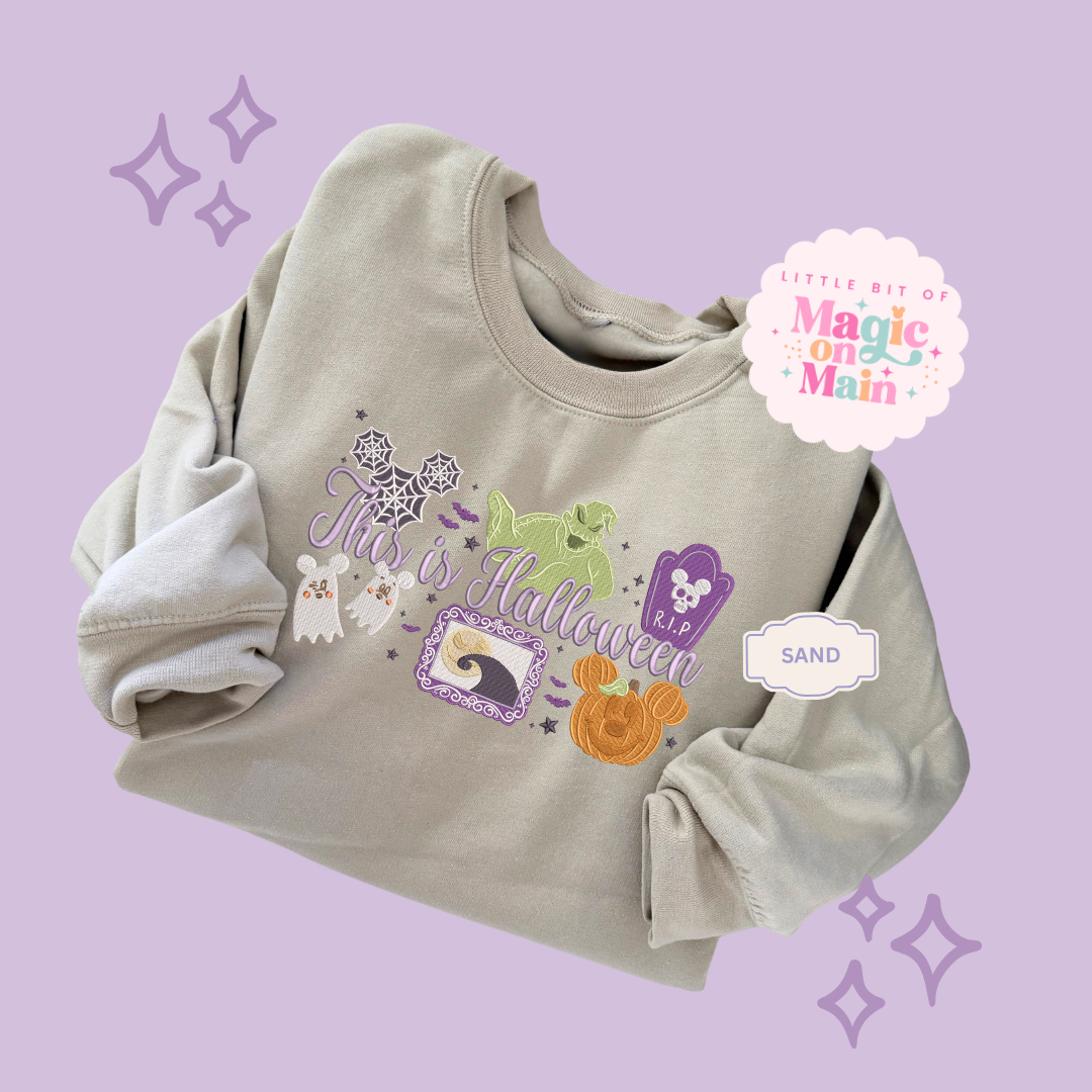 EMBROIDERED THIS IS HALLOWEEN - EXCLUSIVE TO MoM - ADULT SWEATSHIRT