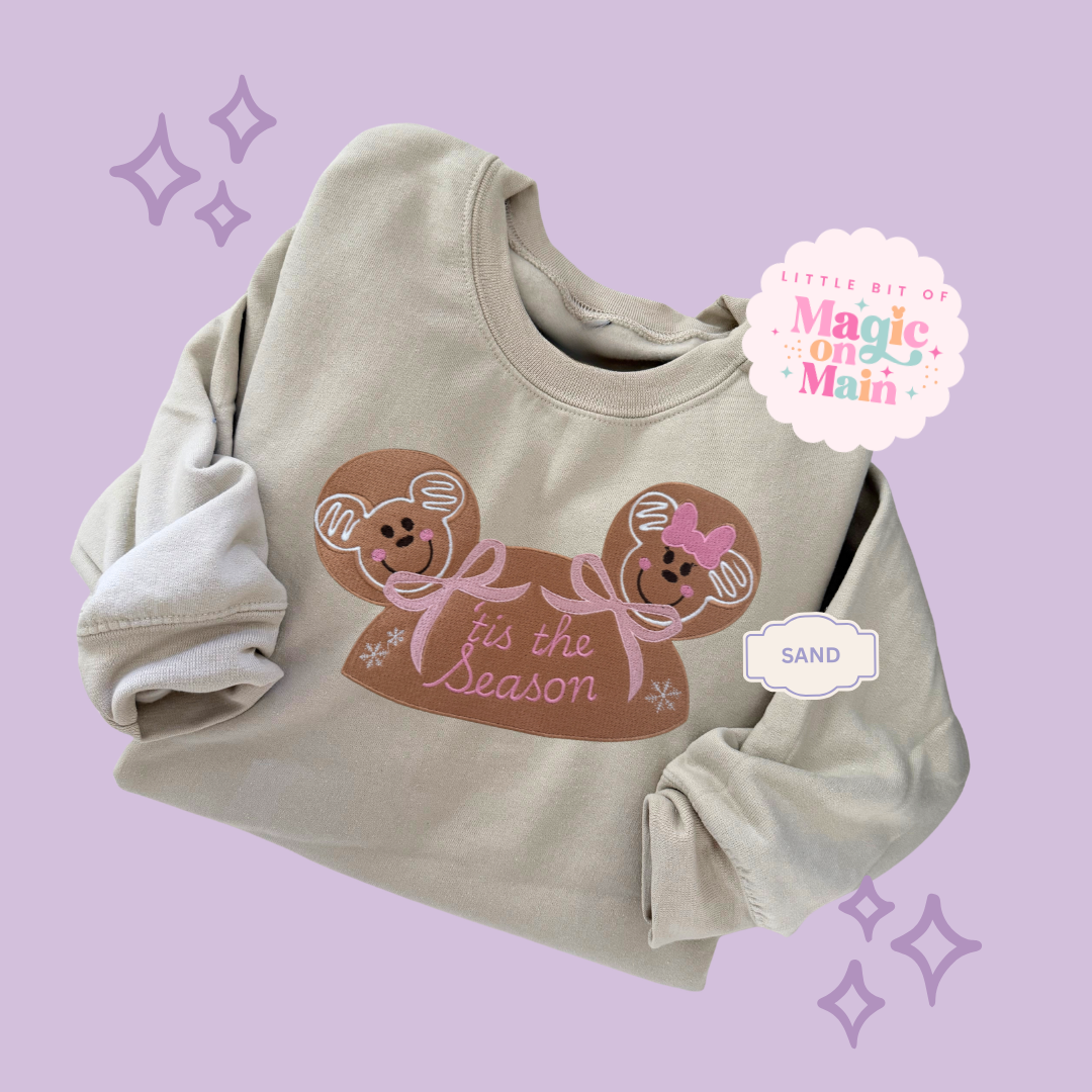EMBROIDERED GINGERBREAD HOLIDAY HAT - EXCLUSIVE TO MoM - ADULT SWEATSHIRT (Copy)