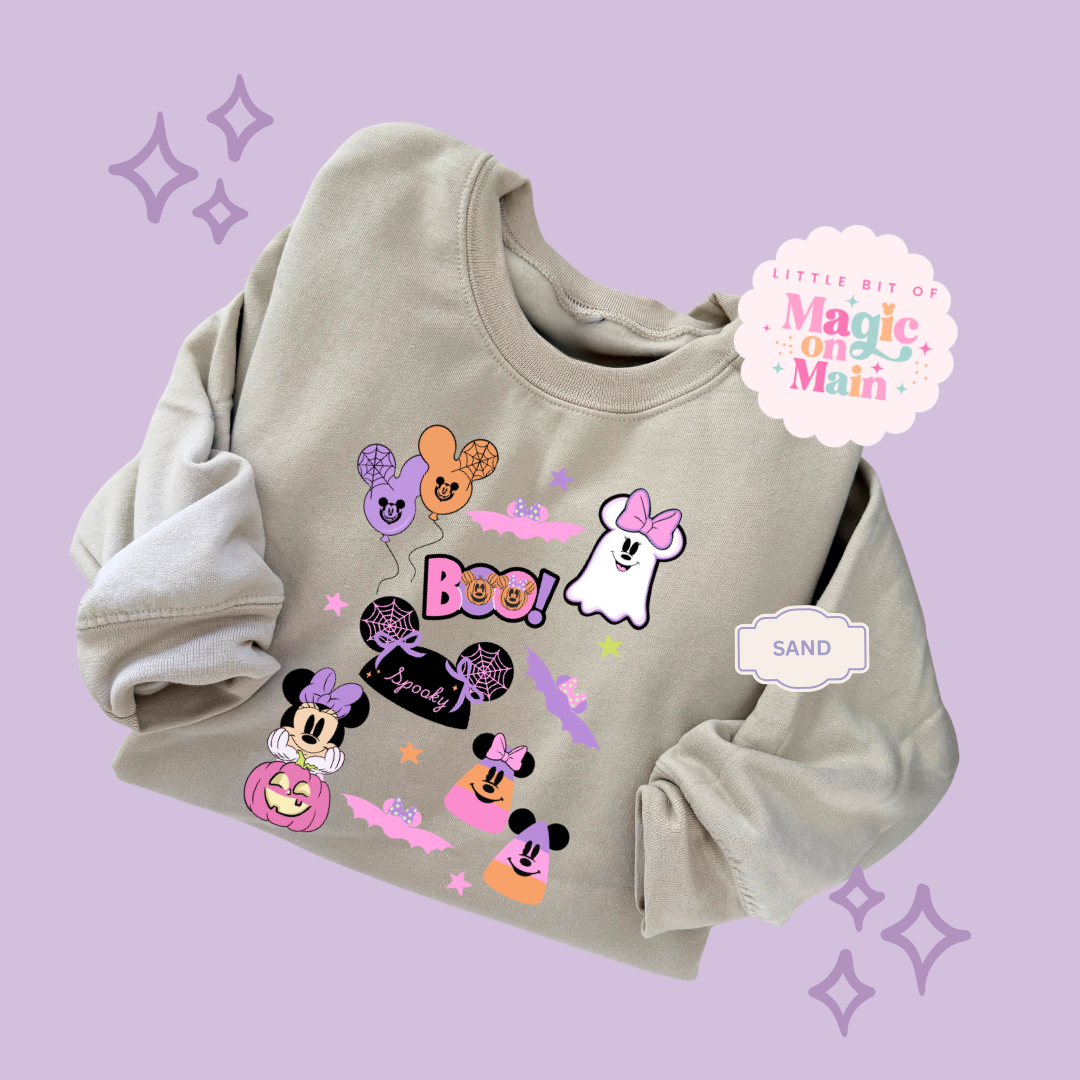 PRINTED GHOULY HALLOWEEN - EXCLUSIVE TO MoM - ADULT SWEATSHIRT 10059