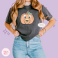 PRINTED ORANGE BIRD PUMPKIN - WOMENS BOXY T-SHIRT