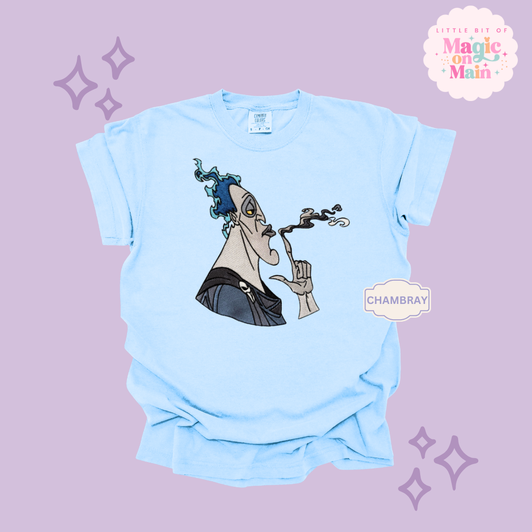 EMBROIDERED HADES  - ADULT T-SHIRT