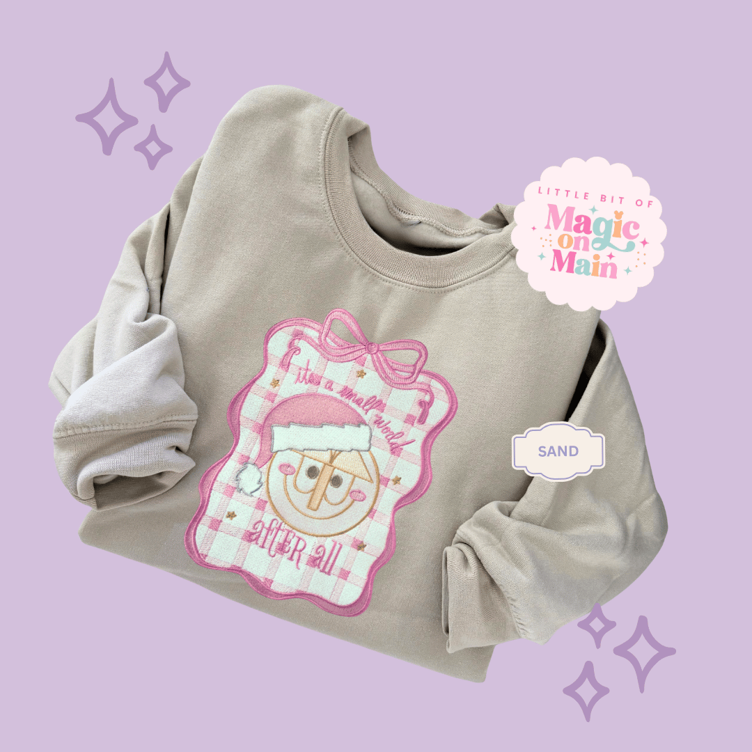 EMBROIDERED SML WORLD COQUETTE - EXCLUSIVE TO MoM - ADULT SWEATSHIRT