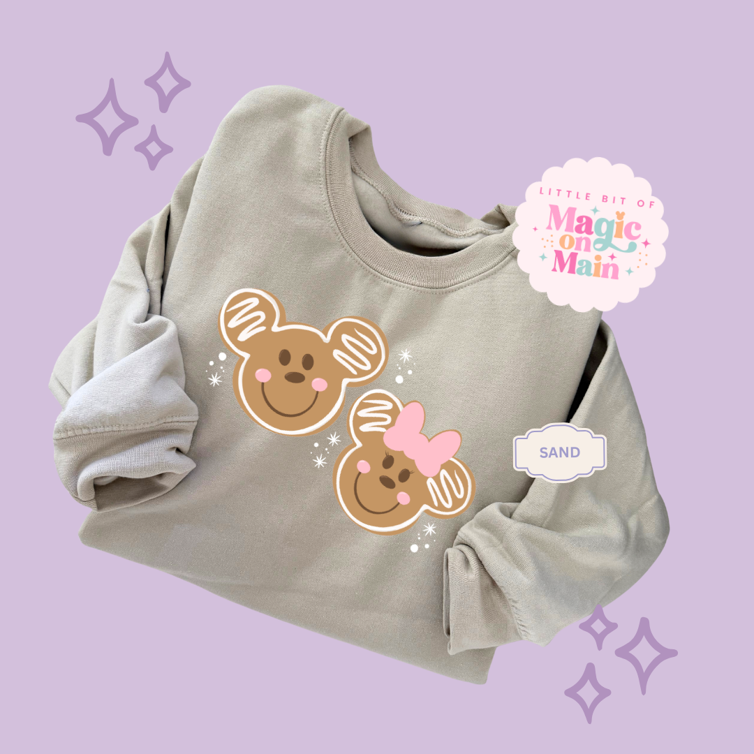 PRINTED GINGERBREAD - EXCLUSIVE TO MoM - ADULT SWEATSHIRT