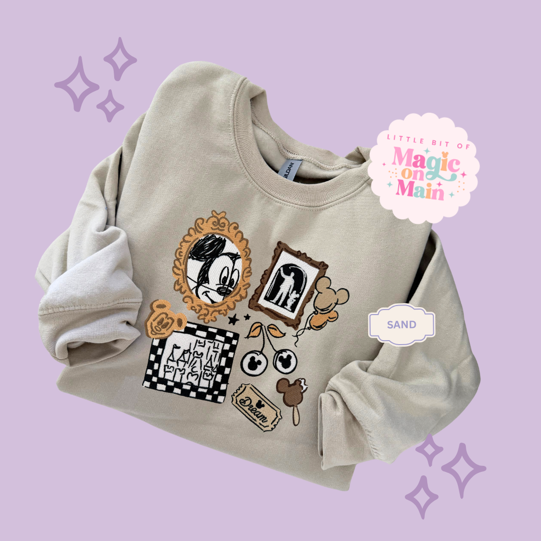 EMBROIDERED NEUTRAL MCKY - ADULT SWEATSHIRT 10039