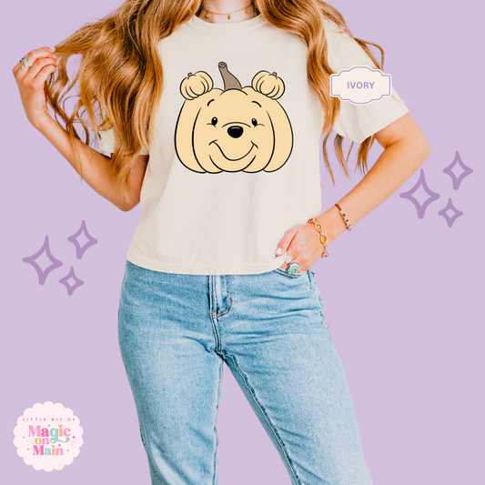 PRINTED POOH PUMPKIN - WOMENS BOXY T-SHIRT