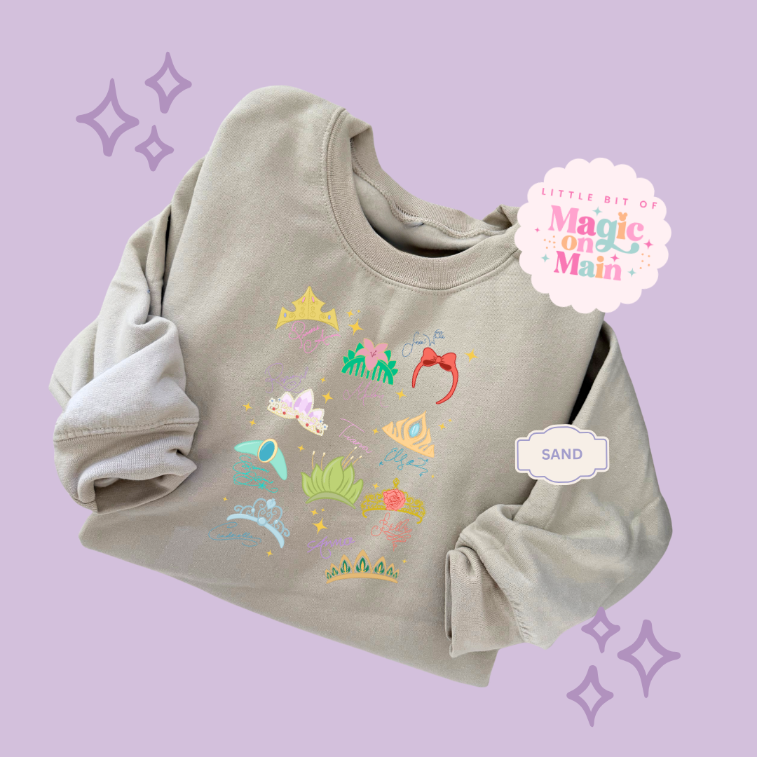 PRINTED CROWNS - ADULT SWEATSHIRT 10045