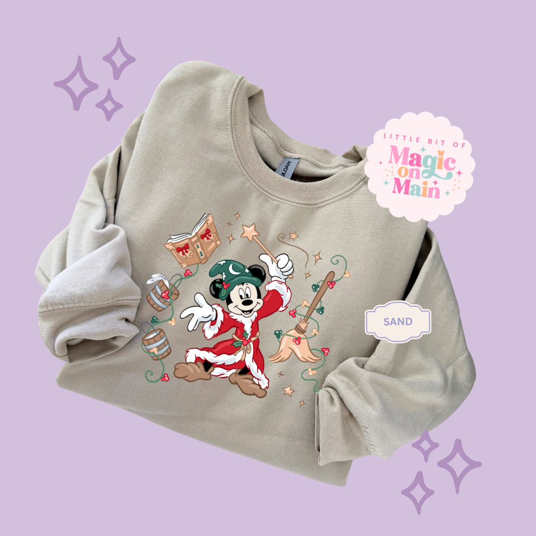 PRINTED CHRISTMAS SORCERER - ADULT SWEATSHIRT