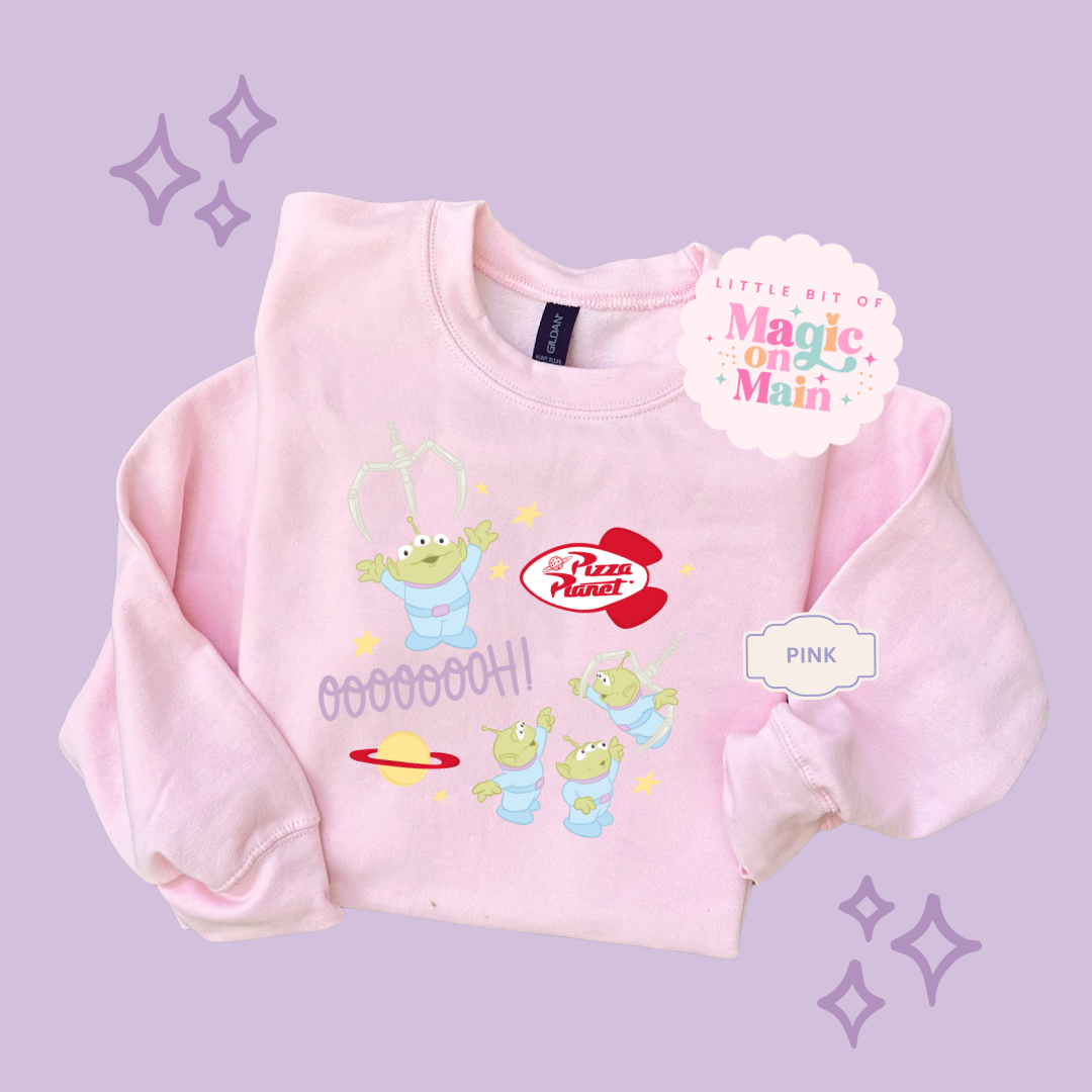 PRINTED ALIENS - TODDLER / YOUTH SWEATSHIRT