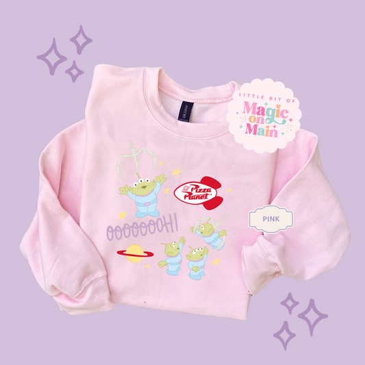 PRINTED ALIENS - TODDLER / YOUTH SWEATSHIRT