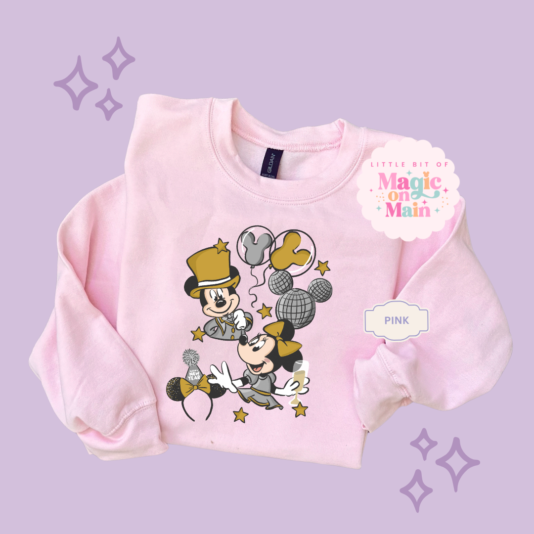 PRINTED NYE SILVER/GOLD - ADULT SWEATSHIRT