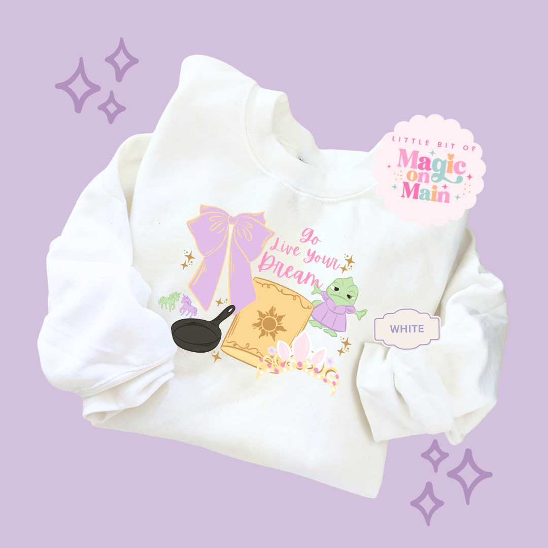 PRINTED GO LIVE YOUR DREAM  - EXCLUSIVE TO MoM - ADULT SWEATSHIRT 10043