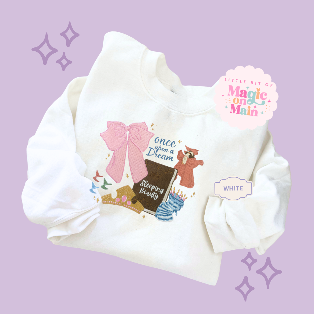 EMBROIDERED ONCE UPON A DREAM - EXCLUSIVE TO MoM - ADULT SWEATSHIRT 10048