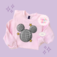 PRINTED MICKEY DISCO BALL - ADULT SWEATSHIRT