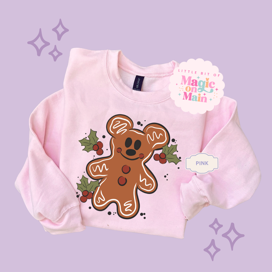 PRINTED GINGERBREAD - TODDLER / YOUTH SWEATSHIRT