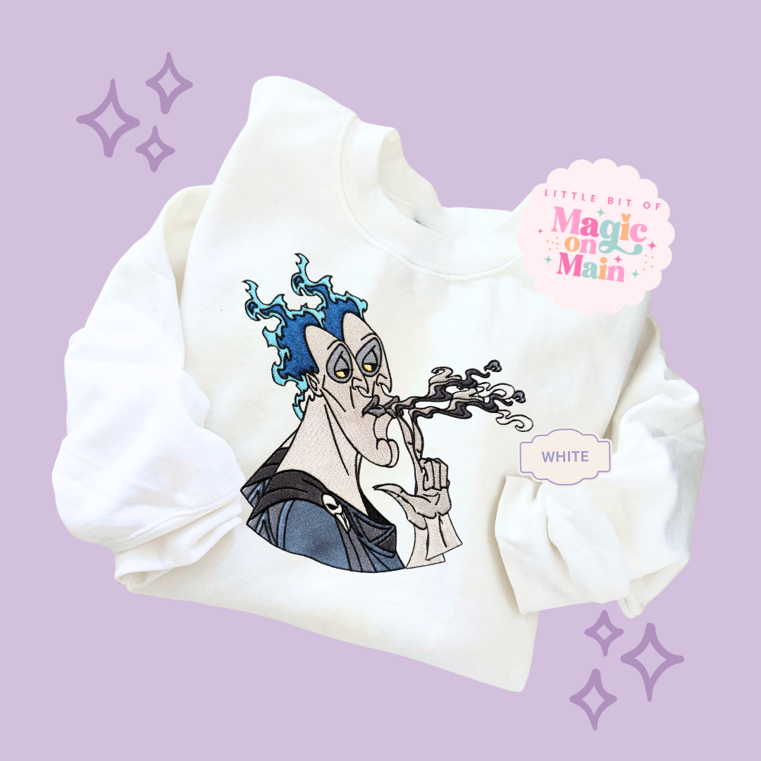 EMBROIDERED HADES - ADULT SWEATSHIRT