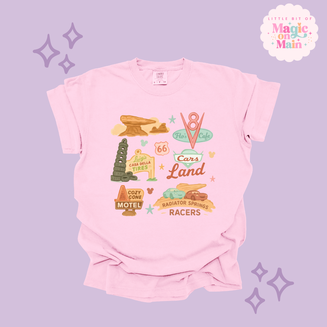 PRINTED CARS ELEMENTS - ADULT T-SHIRT