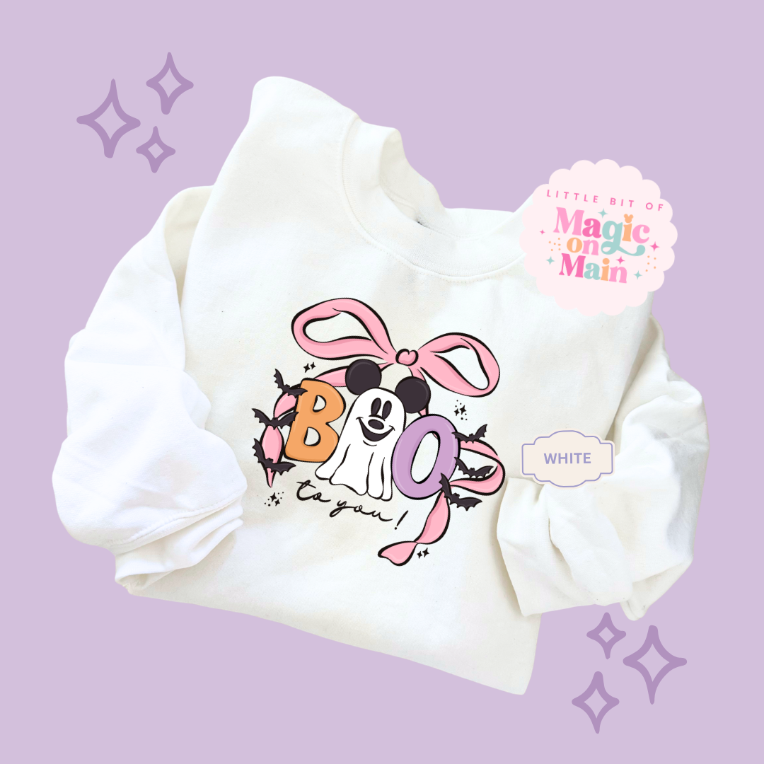 PRINTED BOO - EXCLUSIVE TO MoM - ADULT SWEATSHIRT 10061