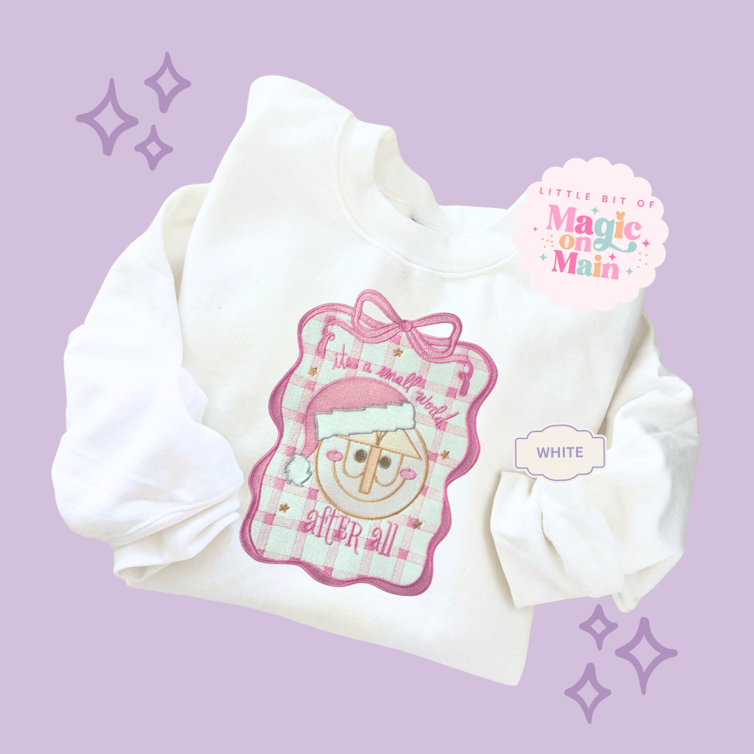 EMBROIDERED SML WORLD COQUETTE - EXCLUSIVE TO MoM - ADULT SWEATSHIRT