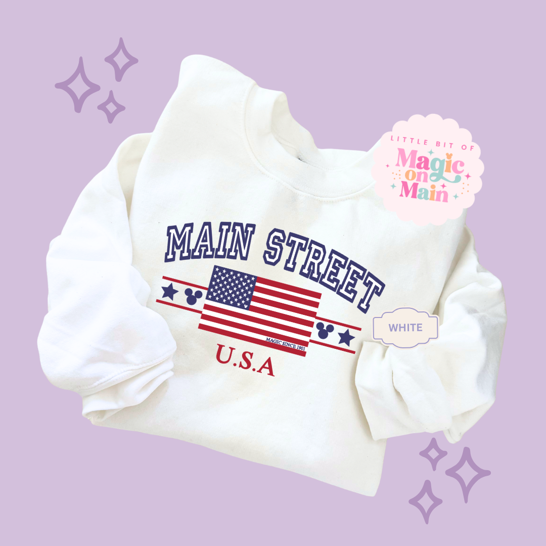 PRINTED MAIN STREET USA - EXCLUSIVE TO MoM - ADULT SWEATSHIRT 10063