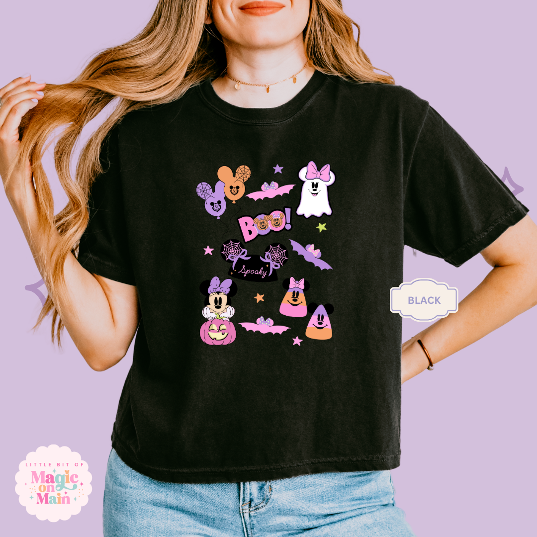PRINTED SPOOKY ELEMENTS - EXCLUSIVE TO MoM - WOMENS BOXY T-SHIRT