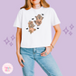 PRINTED HALLOWEEN CHIPMUNKS  - WOMENS BOXY T-SHIRT
