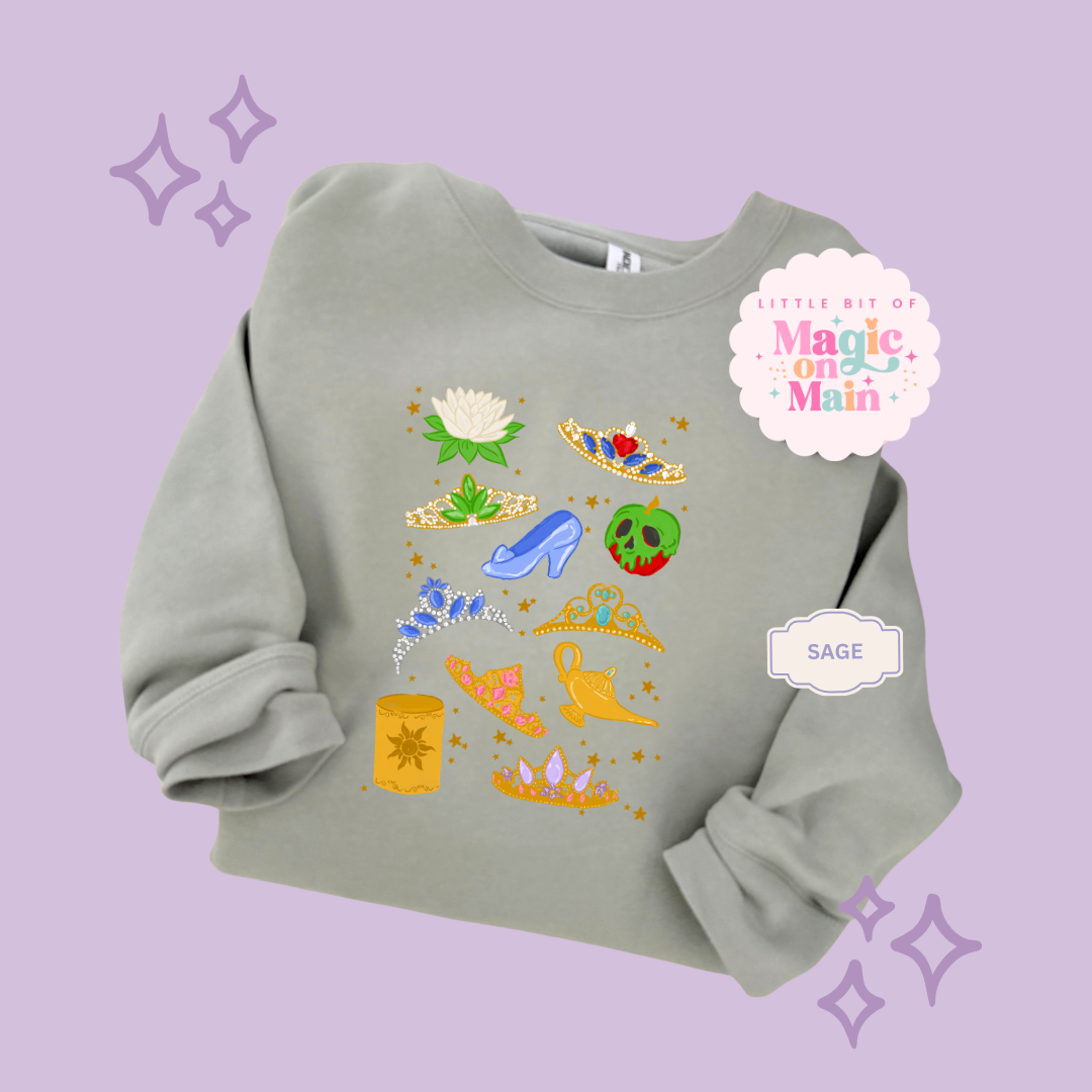 PRINTED PRINCESS ELEMENTS - ADULT SWEATSHIRT 10050