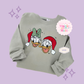 EMBROIDERED MERRY DNLD DAISY - ADULT SWEATSHIRT