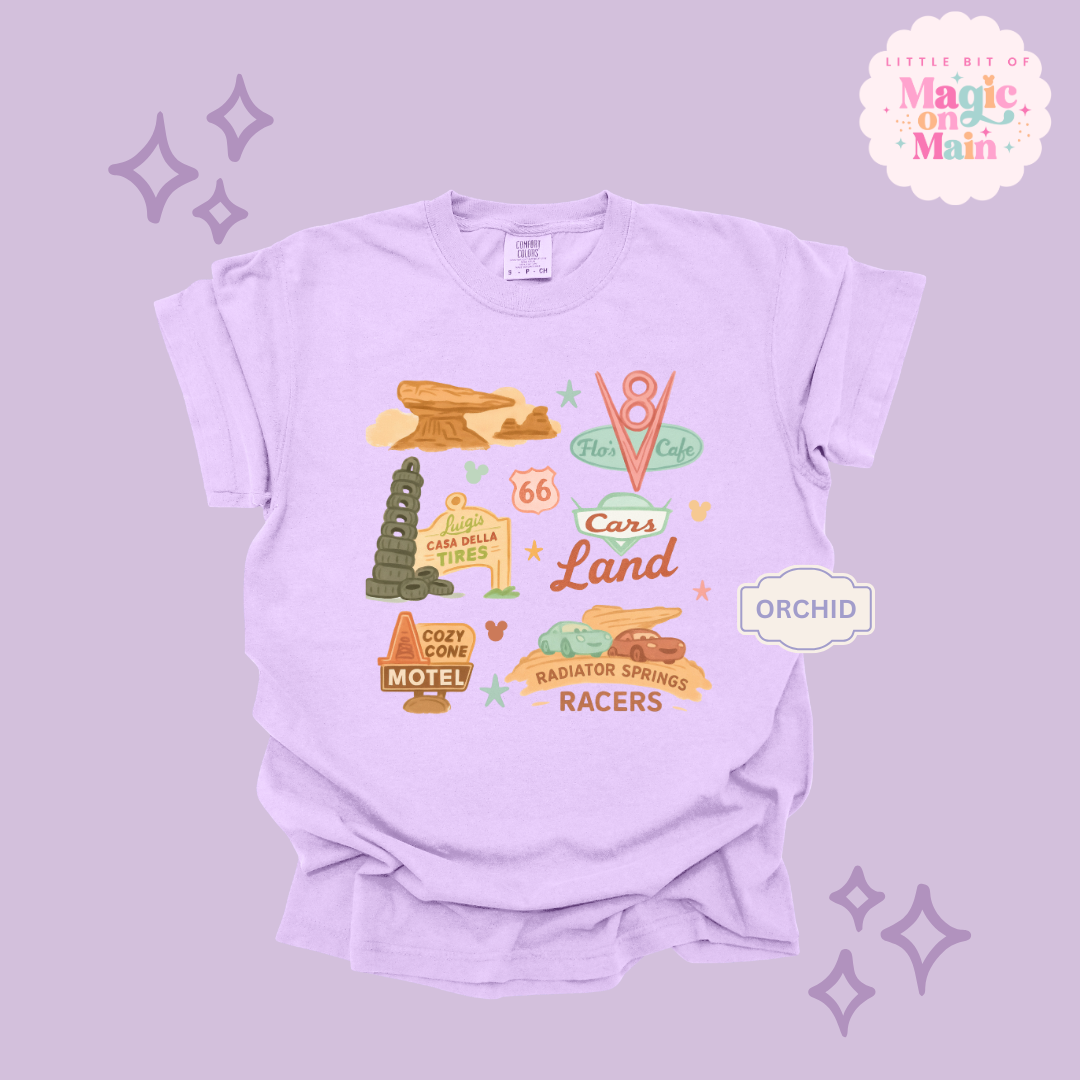 PRINTED CARS ELEMENTS - ADULT T-SHIRT